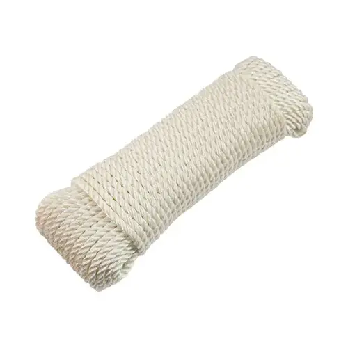 Anchor Rope, Double Diamond Braided, White, 3/8-In. x 100-Ft. Anchor Rope, Double Diamond Braided, White, 3/8-In. x 100-Ft.