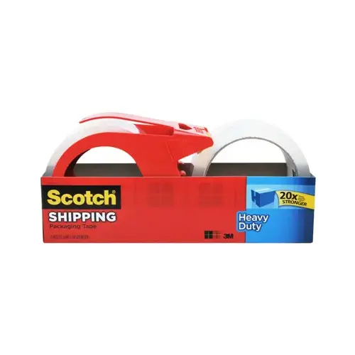 Heavy Duty Shipping Packaging Tape, Clear, 1.88-In. x 54.6-Yds. Heavy Duty Shipping Packaging Tape, Clear, 1.88-In. x 54.6-Yds.