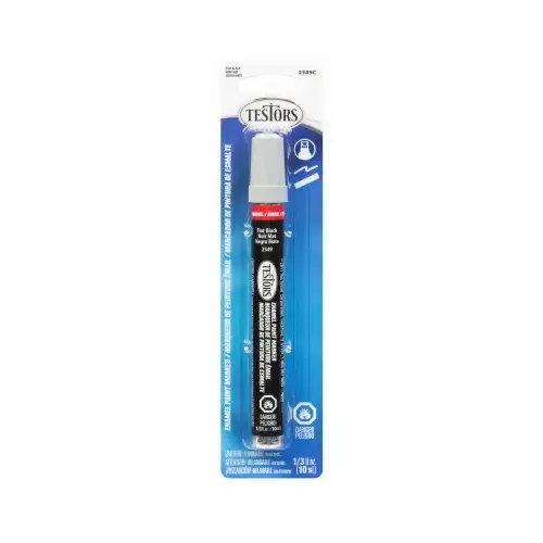 Enamel Craft Paint Marker, Black Flat, 1/3-oz.