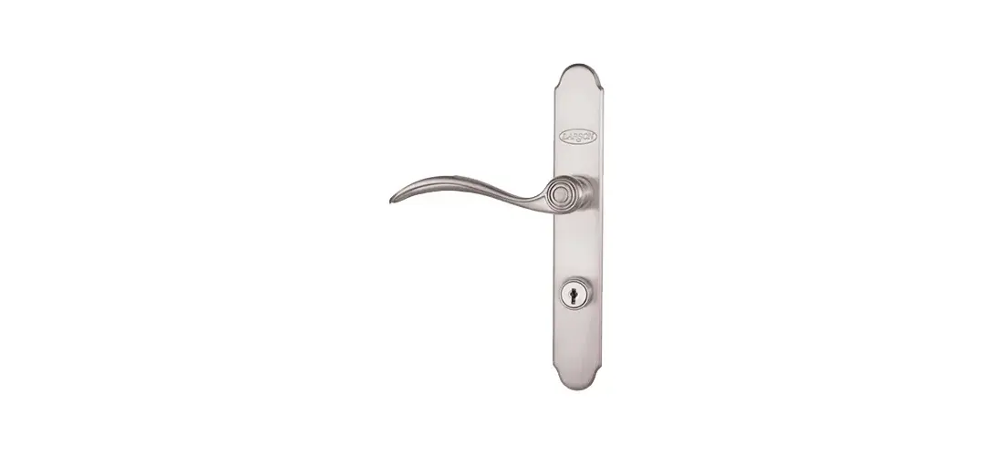 LARSON 20297817 QuickFit Series Door Handleset, Metal, Brushed
