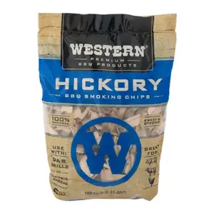 Western 78075 180 Cu. In. Hickory Wood Smoking Chips