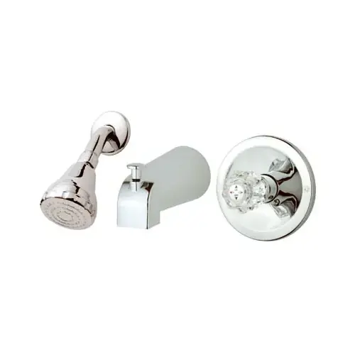 Single Handle Tub & Shower Faucet, Chrome Single Handle Tub & Shower Faucet, Chrome