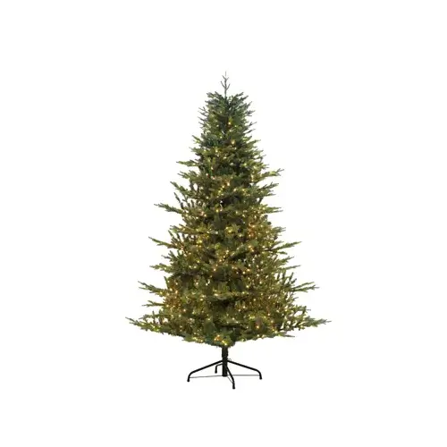 Artificial Pre-Lit Christmas Tree, Dalton Fir, 800 LED Warm White Lights, 7-Ft. Artificial Pre-Lit Christmas Tree, Dalton Fir, 800 LED Warm White Lights, 7-Ft.