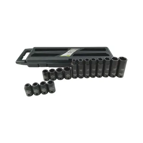 Metric Socket Set, 16-Pc.