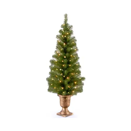 Pre-Lit Entrance Artificial Christmas Tree, Montclair Spruce, 70 Clear Lights, 4-Ft.
