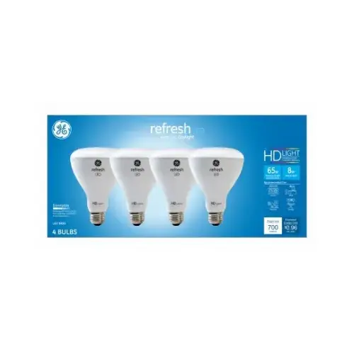 Refresh LED HD Light Bulb, Daylight, 8 Watts - pack of 4 Refresh LED HD Light Bulb, Daylight, 8 Watts - pack of 4