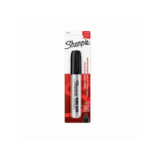Permanent Marker, Black, King-Size Permanent Marker, Black, King-Size
