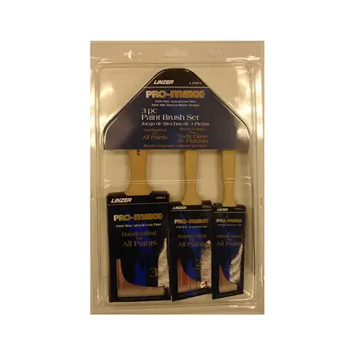 3-Pc. Paint Brush Set, Blended Polyester