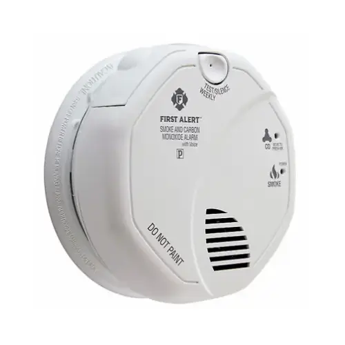 Smoke & Carbon Monoxide Photoelectric Alarm, Hardwired w/Battery Backup, Voice Alert Smoke & Carbon Monoxide Photoelectric Alarm, Hardwired w/Battery Backup, Voice Alert