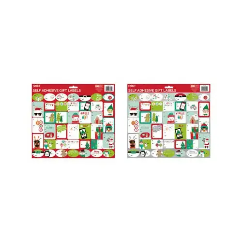 Christmas Peel & Stick Gift Labels, Whimsical, 120-Ct. Christmas Peel & Stick Gift Labels, Whimsical, 120-Ct.