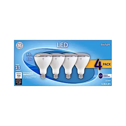 LED Reflector Light Bulbs, R30, Frosted Daylight, 10-Watts, 650 Lumens - pack of 4 LED Reflector Light Bulbs, R30, Frosted Daylight, 10-Watts, 650 Lumens - pack of 4