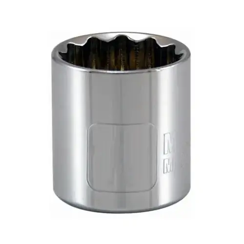 Metric Socket, 12-Point, 3/8-In. Drive, 9mm Metric Socket, 12-Point, 3/8-In. Drive, 9mm