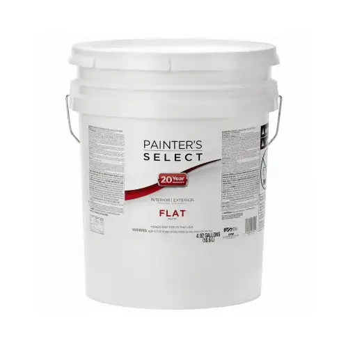 Acrylic Latex Paint, Flat Tint Base, 5-Gallon Acrylic Latex Paint, Flat Tint Base, 5-Gallon