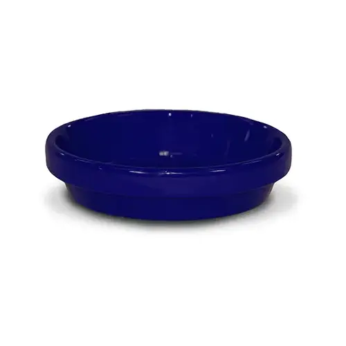 Saucer, Cobalt Ceramic, 3.75 x .5-In. Saucer, Cobalt Ceramic, 3.75 x .5-In.
