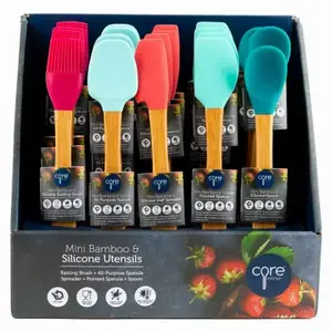 Core Home CDU21318-TV Bamb/Sili Mini Utensils