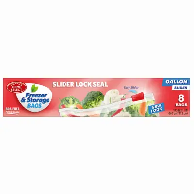 DELTA BRANDS INC. Freezer Storage Bag Slide & Seal Gal. 8-Ct. 6082-24 DELTA BRANDS INC. Freezer Storage Bag Slide & Seal Gal. 8-Ct. 6082-24