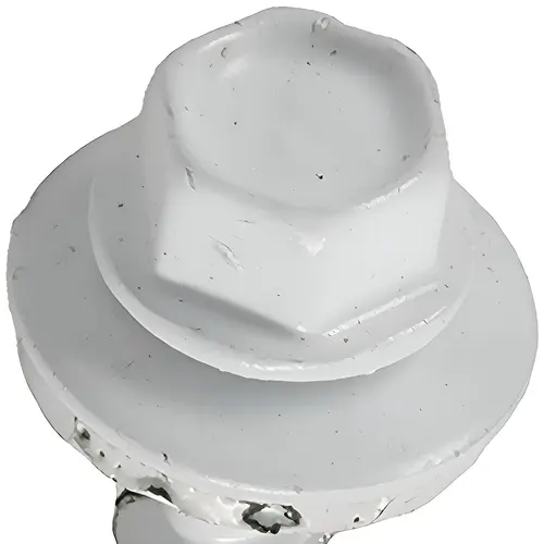 Powerpro Self Drilling Roofing Screws, Metal To Wood, White, #10 x 1.5-In., 1-Lb.