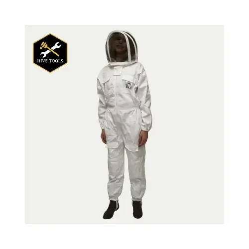 Beekeeping Suit, 2XL, Zipper Closure, Polycotton