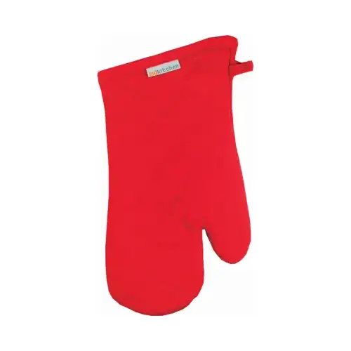 Oven Mitts, Crimson Red, 100% Cotton Oven Mitts, Crimson Red, 100% Cotton