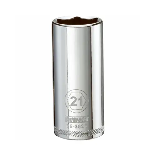 DEWALT DWMT96362OSP Drive Socket, 21 mm Socket, 3/8 in Drive, 6-Point ...