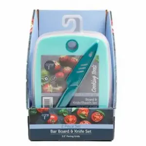 Core Home DBCCDU30607 Bar Cutting Board & Knife Set