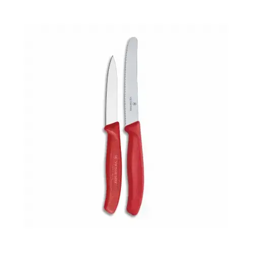 Swiss Classic Utility & Paring Knife, Red Handle