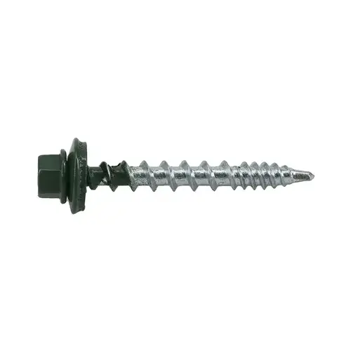 Power Pro Roofing Screws, Self-Drilling, Metal to Wood, Forest Green, #10 x 1.5-In., 250-Pc. Power Pro Roofing Screws, Self-Drilling, Metal to Wood, Forest Green, #10 x 1.5-In., 250-Pc.