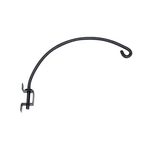 Plant Bracket, Hanging, Swivel, Black Steel, 12-In.