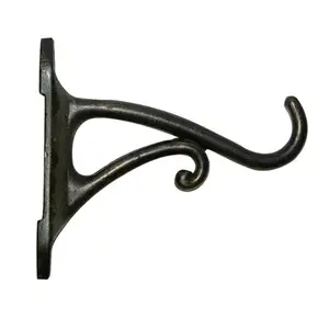 Green Thumb 85626GT Plant Bracket, Hanging, Brushed Bronze Aluminum, 4-In.