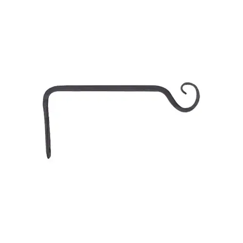 Hanging Plant Hook, Straight, Black, 6-In. Hanging Plant Hook, Straight, Black, 6-In.