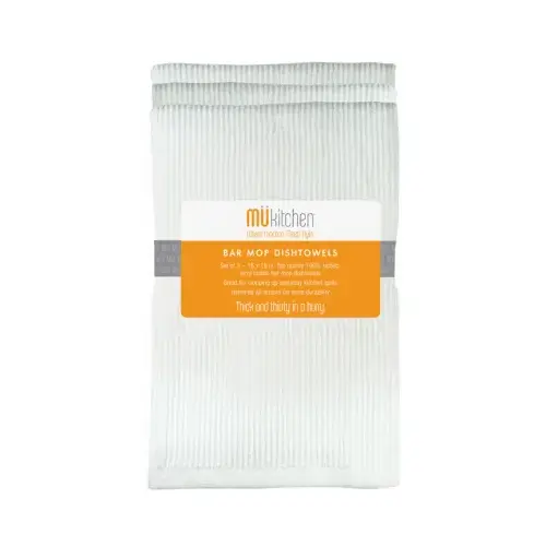 Bar Mop Towels, Cotton, 18 x 18-In - pack of 3 Bar Mop Towels, Cotton, 18 x 18-In - pack of 3