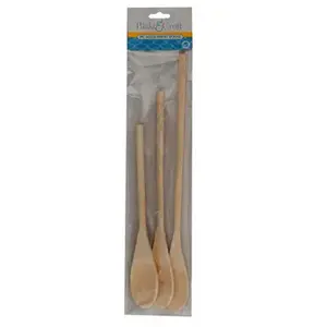 Regent Products G25692 Mixing Spoons, Wooden - pack of 3