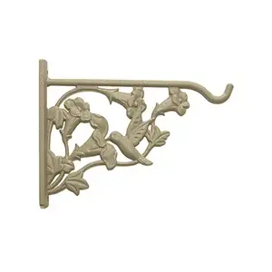 Green Thumb 85004GT Hanging Plant Bracket, Sand, Hummingbird, Aluminum, 8-In. Beige