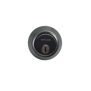 Safelock SD9100-15V1 Single Cylinder Deadbolt with RCAL Latch and RCS Strike with New Chassis Satin Nickel Finish