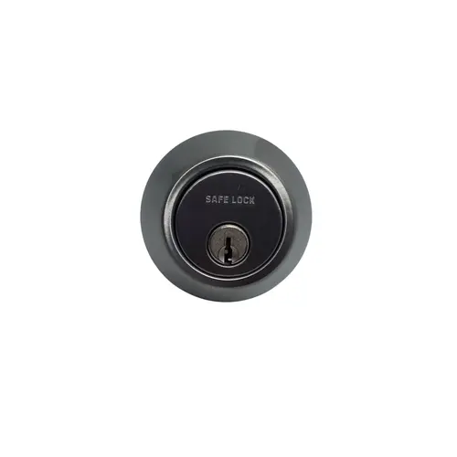 Single Cylinder Deadbolt with RCAL Latch and RCS Strike with New Chassis Satin Nickel Finish