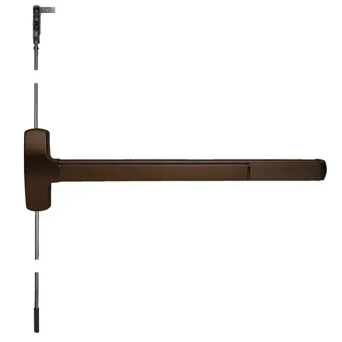 Motorized Exit Device Dark Bronze Anodized Aluminum Motorized Exit Device Dark Bronze Anodized Aluminum