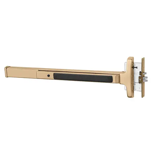 Mortise Exit Device Bright Bronze Clear Coated Mortise Exit Device Bright Bronze Clear Coated