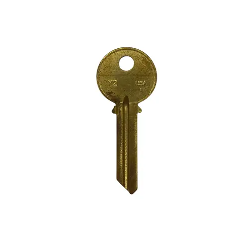 Taylor Yale Y2 Key Blank Brass Finish Taylor Yale Y2 Key Blank Brass Finish