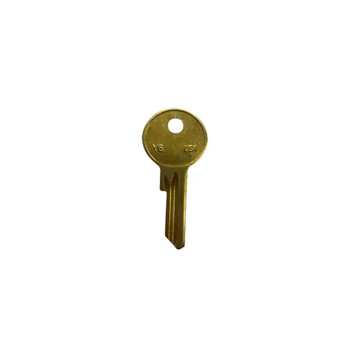 Taylor Yale Y6 Key Blank Brass Finish Taylor Yale Y6 Key Blank Brass Finish