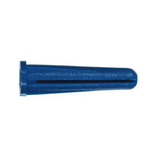 Wall Anchors, Conical Plastic, 6-8 x 3/4-In pack of 16 Blue Wall Anchors, Conical Plastic, 6-8 x 3/4-In pack of 16 Blue