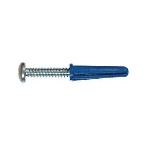 Wall Anchor, Blue Plastic, 14-16 x 1-3/8-In pack of 20 Wall Anchor, Blue Plastic, 14-16 x 1-3/8-In pack of 20