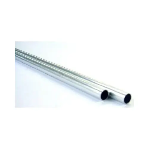 Decorative Metal Tube, Round, 36 in L, 1/4 in Dia, 0.014 in Wall, Aluminum - pack of 5