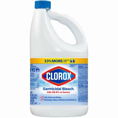 CLOROX Germicidal Bleach Regular Scent 81 oz - pack of 6 32293-XCP6 CLOROX Germicidal Bleach Regular Scent 81 oz - pack of 6 32293-XCP6