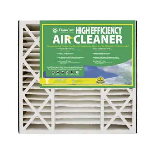 Air Filter 16" W X 25" H X 4.5" D Synthetic 8 MERV Pleated - pack of 2 Air Filter 16" W X 25" H X 4.5" D Synthetic 8 MERV Pleated - pack of 2