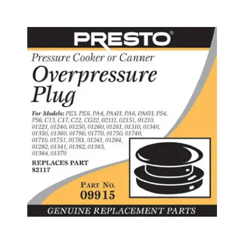 Overpressure Plug Overpressure Plug