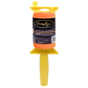 Stringliner 25406 PRO 540 Ft. Fluorescent Orange Twisted Nylon Mason Line Reel