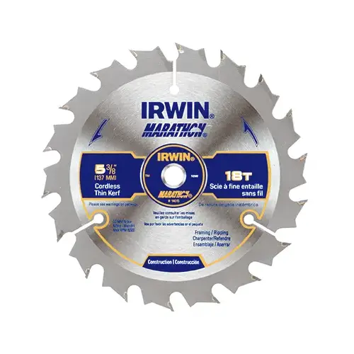 Circular Saw Blade, 5-1/2 in Dia, 0.39 in Arbor, 24-Teeth, Carbide Cutting Edge Circular Saw Blade, 5-1/2 in Dia, 0.39 in Arbor, 24-Teeth, Carbide Cutting Edge
