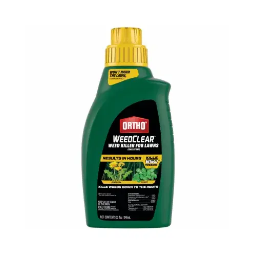 WeedClear Concentrated Lawn Weed Killer, Liquid, 32 oz Bottle