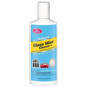 Gel-Gloss NS-8 Glass Wax Cleaner, 8 oz Bottle, Characteristic, Yellowish Green