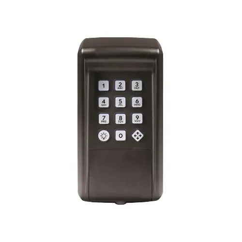 Wireless Digital Keypad, 4.1 in W, 2.2 in D, 9.8 in H, 25 Programming Code, ABS Housing Material